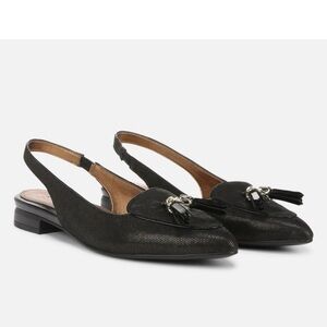 Naturalizer Black Pointed Slingback Flats with Tassel  Size 7 Style Julianna